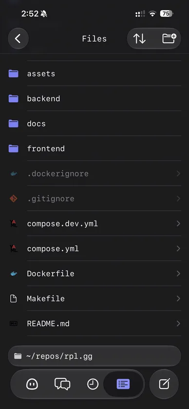 Cadu file browser