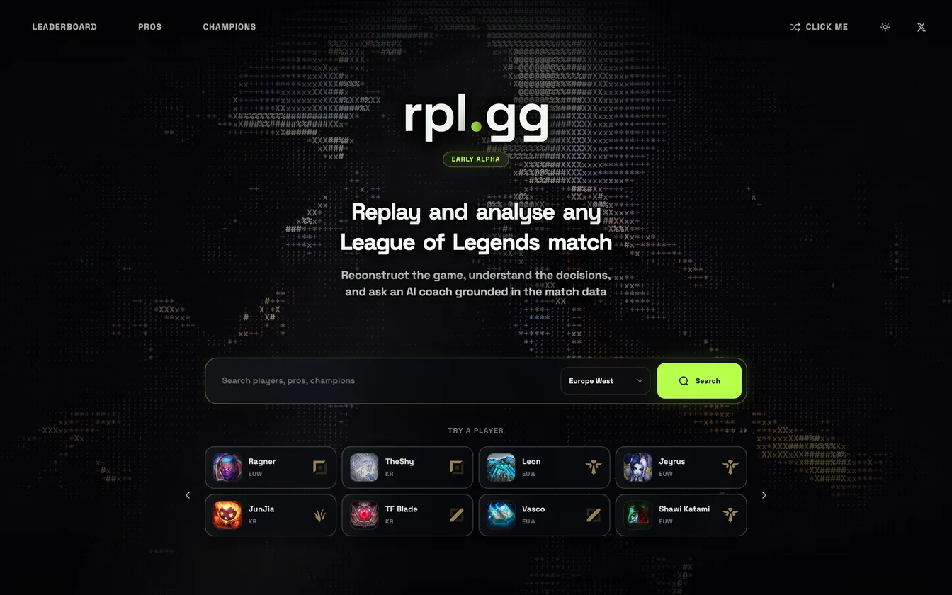 rpl.gg landing page